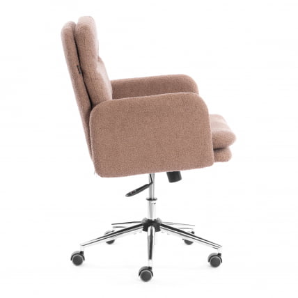 Кресло Довер хром букле, коричневый, барни кокоа / Dover barni cocoa_1