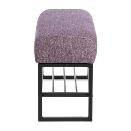 Банкетка-обувница Чарли Лукс Б/Чарли Люкс велюр/букле, ВТ шапе воод росе / Charli Lux VT shape wood rose_1