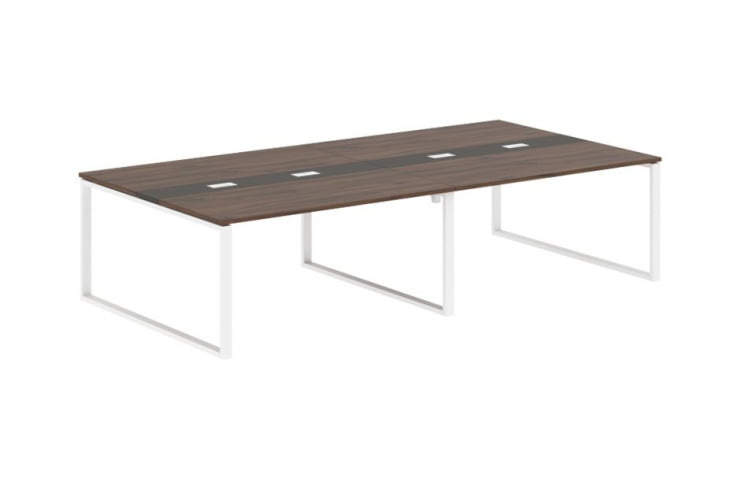Переговорный стол ЕДИС ЕКCТ 3116 Дуб Денвер темный Мокко Белый / EDIS EQCT_0