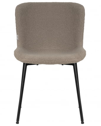 Стул обеденный ДОБРИН МИЛО (черные ножки, бежевый букле (УФ992-04)) / DOBRIN MILO (UF992-04))_5