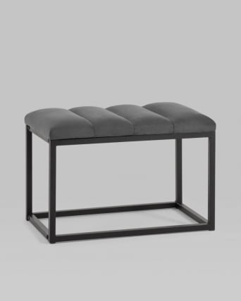 Банкетка Хостен велюр Темно-серый_2