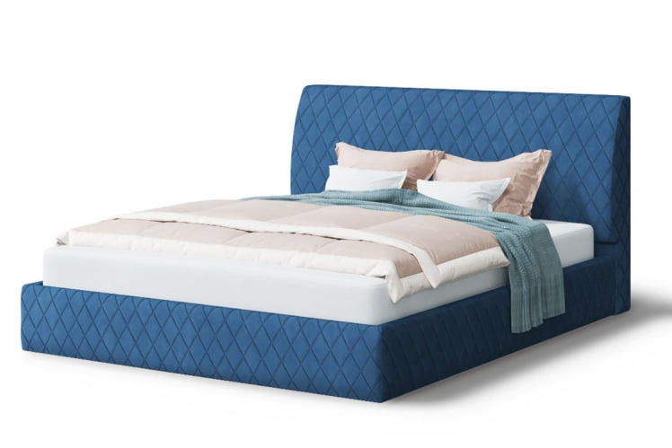 Кровать Хилтон, 2000 кс 1200 мм, синий / x_0
