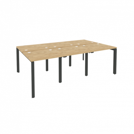 Рабочая станция на П-образном м/к ОНИКС О.МП-Д.РС-6.0.7 Тиквуд Светлый/Антрацит / ONIX O.MP-D.RS-6.0.7_0