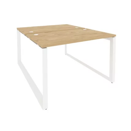 Рабочая станция на О-образном м/к ОНИКС О.МО-Д.РС-2.2.7 Тиквуд Светлый/Белый / ONIX O.MO-D.RS-2.2.7_0