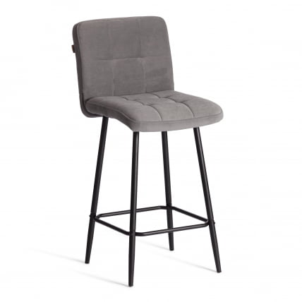 Полубарный стул Медео/Медео велюр, серый, 29, 42х56х102 см / Medeo/Медео_0