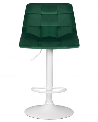 Стул барный ДОБРИН ТАИЛОР ВХИТЕ (зеленый велюр (МДЖ9-88)) / DOBRIN TAILOR WHITE (MJ9-88))_5