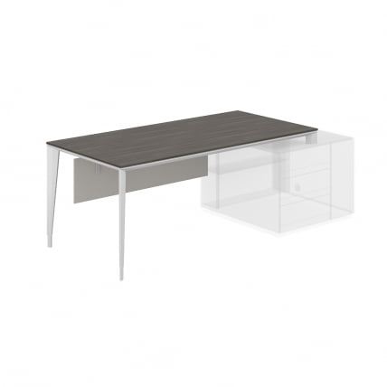 Стол под опорную тумбу 800 Атлас НЗ-0110.БТ.АЛ Бренсон Трюфель Алюминий / Atlas NZ-0110.BT.AL_0