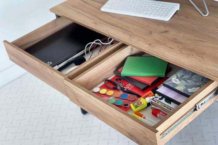 Стол Юниор СМУ-01 белое дерево/белый муар / SMU-01_7