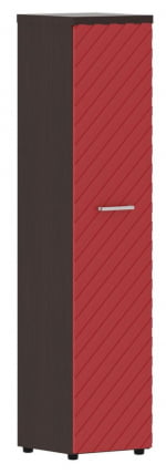Шкаф колонка с глухой дверью и топом Торр ЛУКС ТЛХC 42.1 Венге Магия Красный / Torr LUX TLHC_0