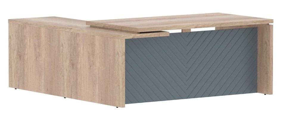 Стол руководителя правый Торр ЛУКС ТЛCТ 1820 Р Дуб Каньон Серо-голубой / Torr LUX TLCT R_0