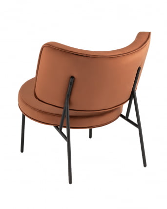 Кресло Дистриcт Лоунге велюр Шоколадный / District Lounge_4