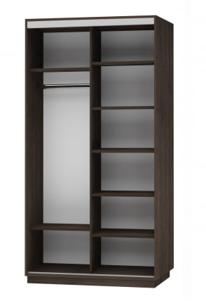 Шкаф-купе двухдверный Экспресс Дуо Комби 1200х2200х Венге / 1200х2200h_1