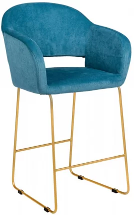 Стул барный Оскар (Б) Блю/ЛинкЗолот / Oscar_0