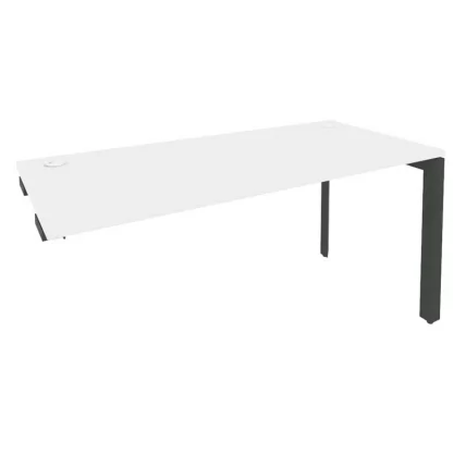 Стол-приставка на П-образном м/к к опорным элементам ОНИКС О.МП-СПР-4.7 Белый Бриллиант/Антрацит / ONIX O.MP-SPR-4.7_0