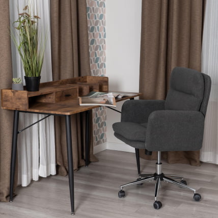 Кресло Довер хром букле, серый, барни грей / Dover barni grey_10