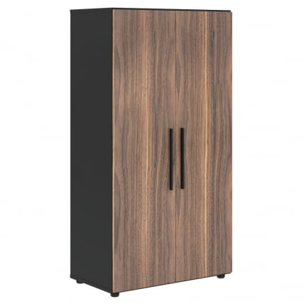 Шкаф с глухими средними дверьми ВЕЛИОН ВЕНЕЕР ВРМCС 80.1 Американский орех Яшма черная / VELION VENEER VRMCS_0