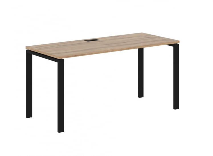 Стол письменный ЕДИС ЕУСТ 1567 Дуб Денвер светлый Черный / EDIS EUST_0