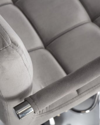 Стул барный ДОБРИН КРУГЕР АРМ (серый велюр (МДЖ9-75)) 2 шт / DOBRIN KRUGER ARM (MJ9-75))_2