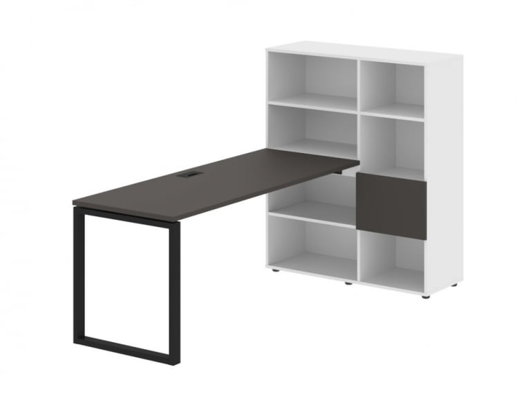 Рабочая станция ЕДИС ЕКРСТ 1117 Мокко Черный Белый / EDIS EQRST_0