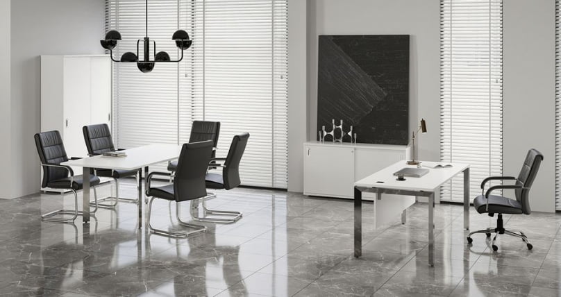 Брифинг-приставка на П-образном м/к ОНИКС ДИРЕCТ ЛУКС М-О.МП-БР-11 Белый бриллиант / ONIX DIRECT LUX M-O.MP-BR-11_1