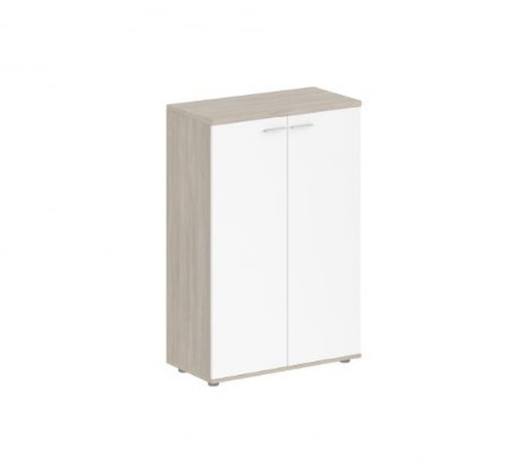 Шкаф средний двухдверный Сигма СГ.813.ОД.ВХ Дуб темный Белый / Sigma SG.813.OD.WH_0
