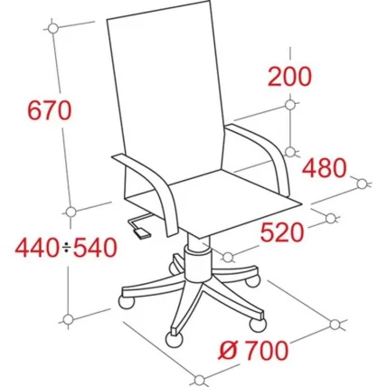 Кресло ЕЧаир-625 ТДЖП 334351 Черное / EChair-625 TJP_2