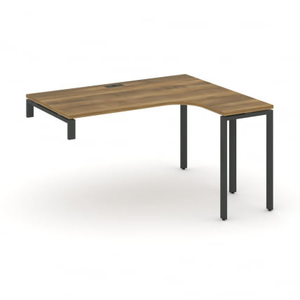 Стол-надставка на опорную тумбу (правый) CОНCЕПТ CН.ОСАН-003(Р) Сандал Янтарный Черный / CONCEPT CN.OSAN-003(R)_0