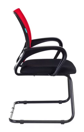 Кресло для посетителя Бюрократ CХ-695Н-АВ Красный / CH-695N-AV_2