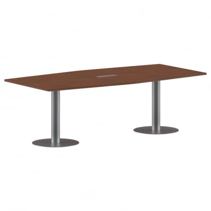 Конференц-стол на 6-8 человек ИМАГО ПРГ-4 Орех Французский-алюминий / IMAGO_0