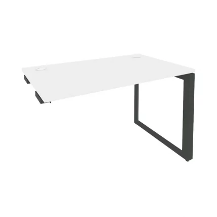 Стол-приставка на О-образном м/к к опорным элементам ОНИКС О.МО-СПР-2.7 Белый Бриллиант/Антрацит / ONIX O.MO-SPR-2.7_0