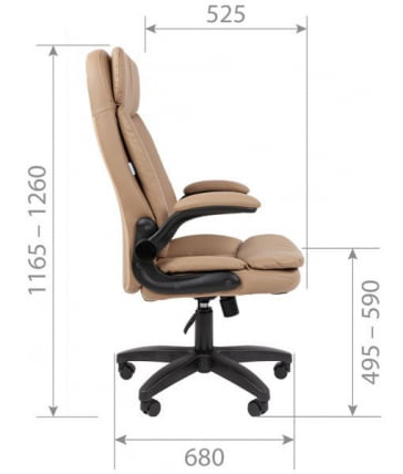 Кресло офисное CХАИРМАН 533 экокожа Черный / CHAIRMAN_4