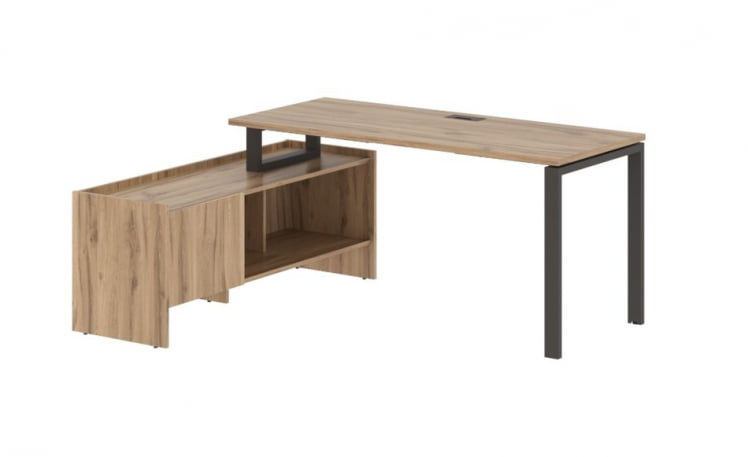 Стол с тумбой ЕДИС ЕУCТ 17614 Дуб Денвер светлый Мокко / EDIS EUCT_0