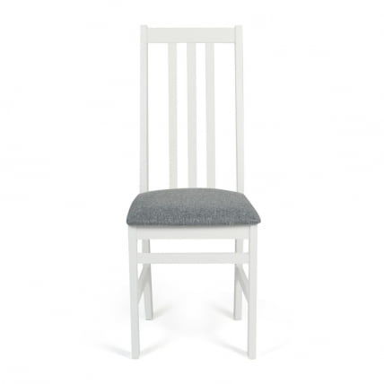 Стул СВЕДЕН Многослойная фанера, 41*40*99 см, вхите, ткань серая (16/1) разобранный / SWEDEN white,_1