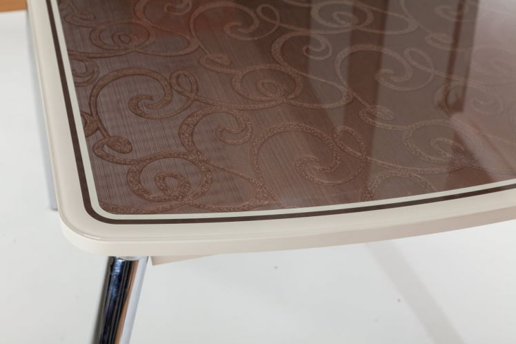 Столешница Чикаго КЗ (6191) крем,завитки бронза_5