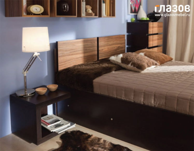 Спальня композиция 1 Хйпер Венге/Палисандр / Hyper_2