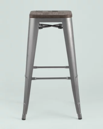 Стул барный ТОЛИКС ВООД Серебристый / TOLIX WOOD_3