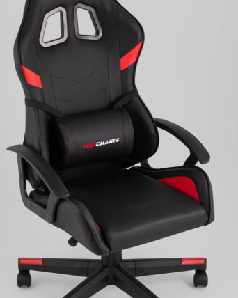 Кресло спортивное ТопЧаирс Варден черно-красный / TopChairs Warden_6