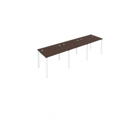 Рабочая станция на 3 раб.места Метал Сйстем Б.СМ-3.1 Венге/Белый / Metal System_0
