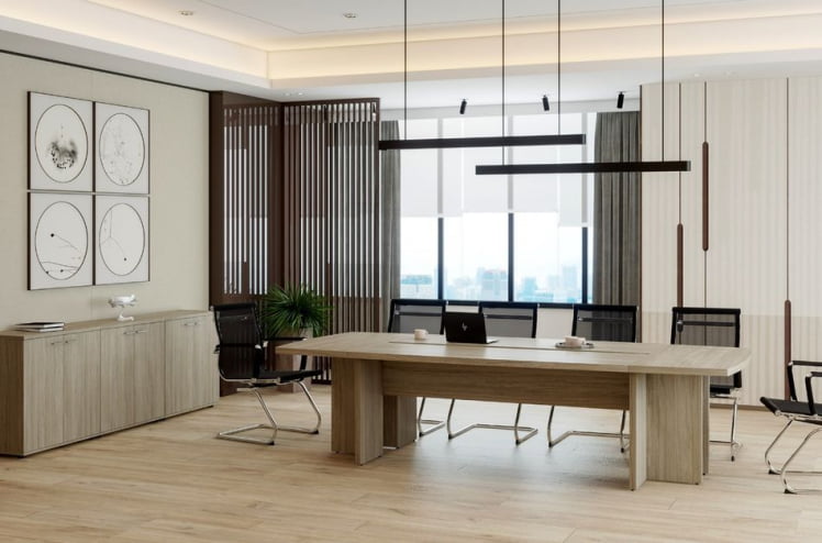 Стол переговорный большой Винг ВН.501.ОЛ Дуб светлый / Wing WN.501.OL_1