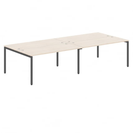 Стол четырехместный КСТЕН-С КСВСТ 3214 Бук тиара/антрацит / XTEN-S XWST_0