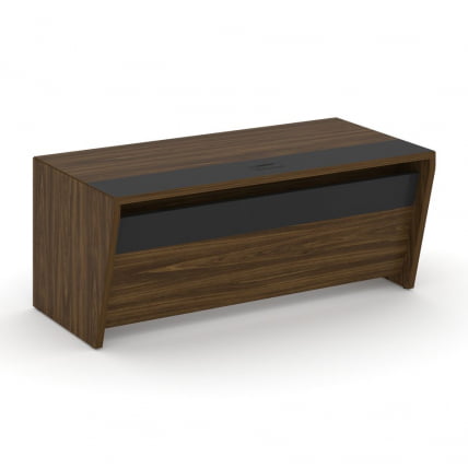 Стол руководителя прямой без тумбы Корнер CОР.СР-18 Орех Лоренцо Графит / Corner COR.SR-18_0