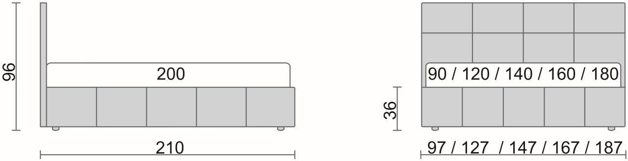 Кровать Лилиана Черный_68177 / Liliana_1