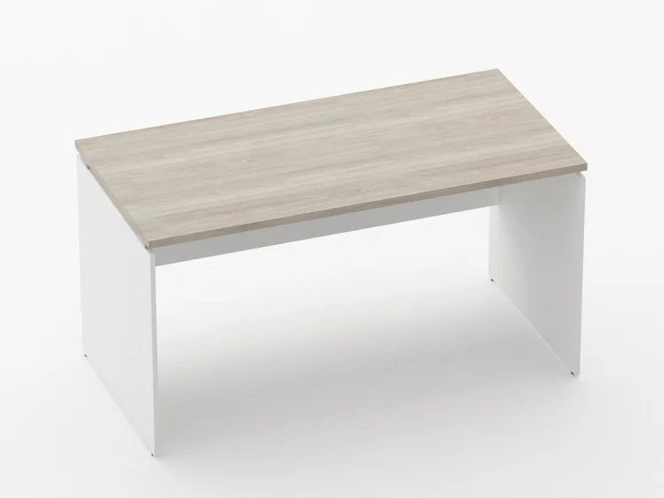 Стол прямой Дека ЛДСП каркас 75.07.14 Дуб Сантана светлый/Белый / Deka_0