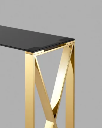 Консоль КРОСС 115кс30 Золото (стекло смоке) / 115x30 smoke)_4