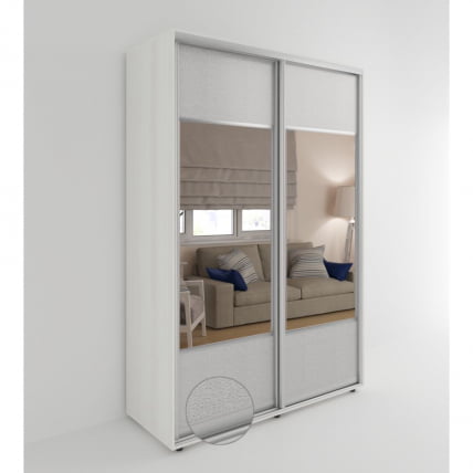 Шкаф-купе 2-х дверный Акцент-Дуэт КЛ 1000х600 Выбеленное дерево_0