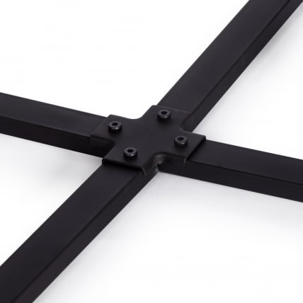 Комплект (стол, 4 стула) КУАДРОН (мод. ПТ14) Стол: МДФ/металл, стул: металл/шенилл, 100х100х73 см, 69х56х71 см, Моча (мокко) ЛЙ1701-27/черный / QUADRON (mod. PT14) Mocha LY1701-27/черный_12