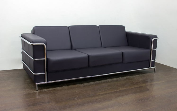 Диван четырехместный Кватро (три подушки) экокожа Домус Антрасите / Domus Antracite_0