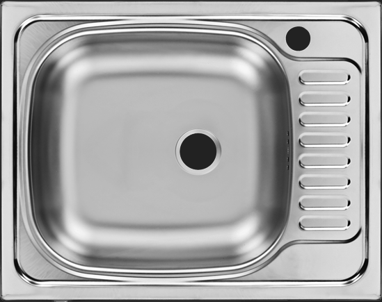 Мойка Кухонная Укинокс Классика Cлл560.435-Гт6К 1Р / Ukinox Cll560.435-Gt6K 1R_0