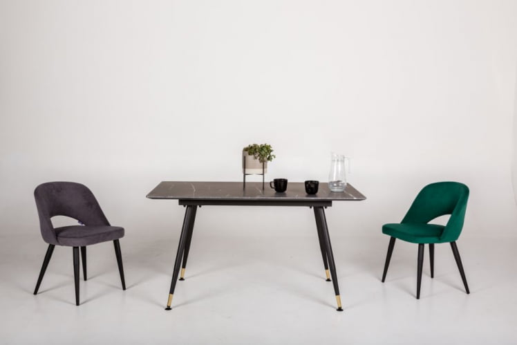 Стол раздвижной Месси 120-160 Мрамор графит_4