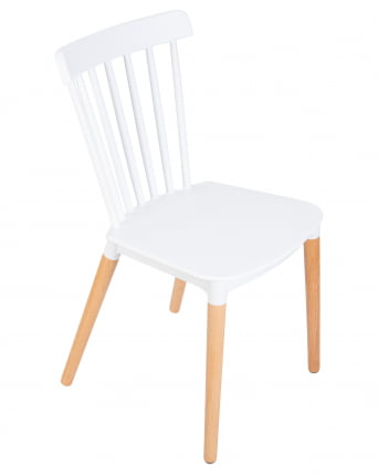 Стул обеденный ДОБРИН ТХЕО ножки светлый бук Белый В-02 / DOBRIN THEO W-02_6